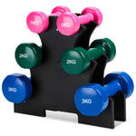 Dumbbell Set with Stand  1/2/3 KG Pink / Green / Blue