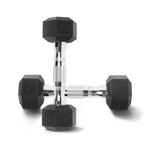 Rubber Hex Dumbbell Set 5lb Pairs