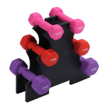 Dumbbell Set with Stand 1/1.5/2 KG Pink / Red / Purple