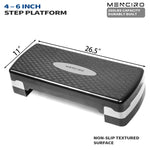 Step Platform Grey & Black 2 Levels