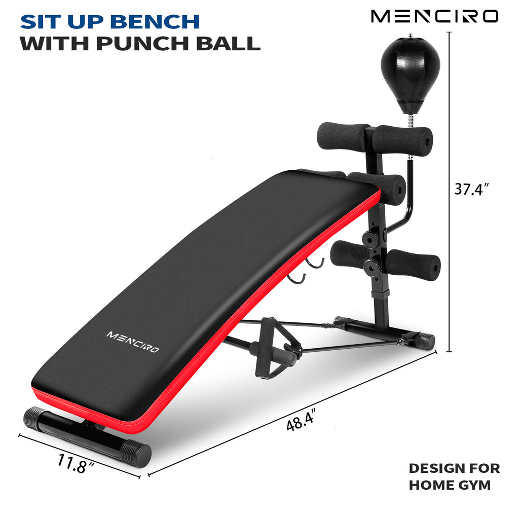 Boxing Design Bench Sit Up Bench with Boxing Ball – MENCIRO