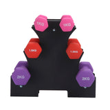 Dumbbell Set with Stand 1/1.5/2 KG Pink / Red / Purple