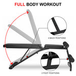 Adjustable Weight Bench Black
