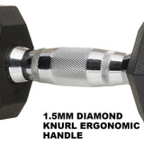 Rubber Hex Dumbbell Set 5lb Pairs