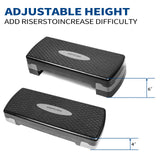 Step Platform Grey & Black 2 Levels