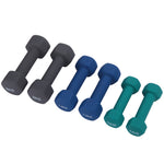 Dumbbell Set with Stand 1/1.5/2 KG Green / Navy / Grey